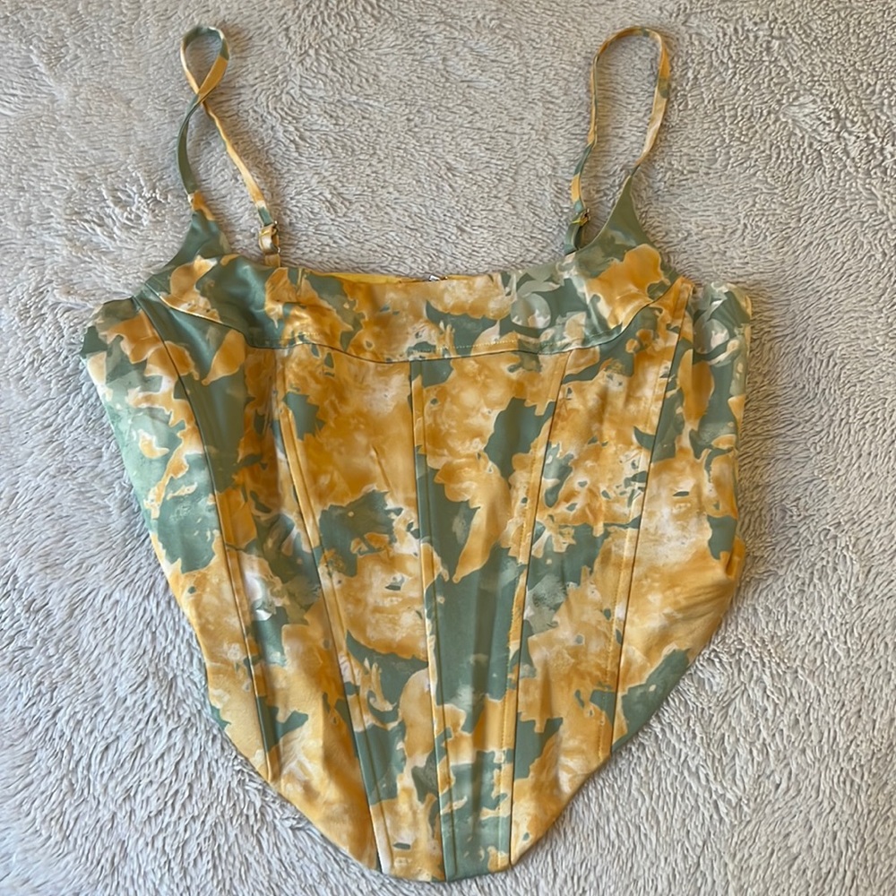 Flower corset top